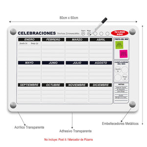 Pizarra Celebra2 | Cumpleaños, Efemérides y Reconocimiento Interno para Empresas - Marca2