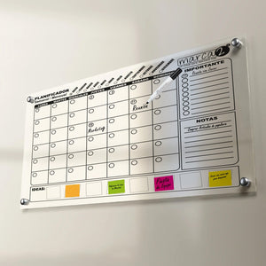 Pizarra Organiza2 | Planner Semanal y Mensual para Equipos, Oficinas y Proyectos - Marca2