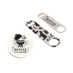Posavaso + Destapador Personalizado Para Papá🍺 - Marca2