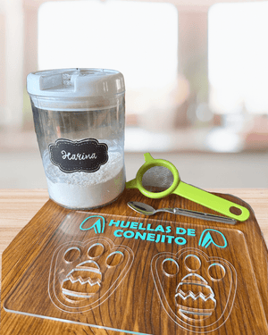 Set Huellas de Conejito de Pascua + bolsita personalizada. - Marca2