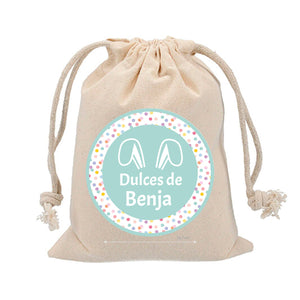 Set Huellas de Conejito de Pascua + bolsita personalizada. - Marca2