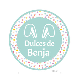 Set Huellas de Conejito de Pascua + bolsita personalizada. - Marca2