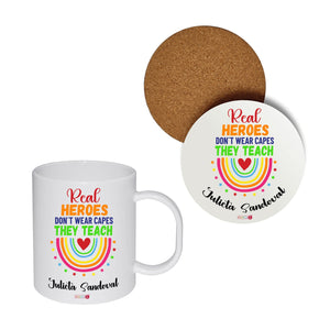 Set personalizado: Regalo Profesor: Tazón + posavaso - Marca2