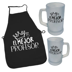 Set Regalo Personalizado: Para profesor: Delantal + shopero - Marca2