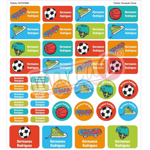 Stickers Temáticos Personalizados – Pack de 40 | Nuevos Diseños - Marca2