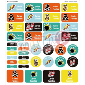 Stickers Temáticos Personalizados – Pack de 40 | Nuevos Diseños - Marca2