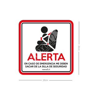 Autos Marca2: Alerta. En caso de emergencia, me deben sacar de la silla - Marca2