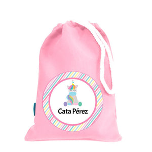 Bolsa impermeable para colación. Rosado - Marca2