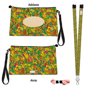 Estuche + Lanyard diseño: Artista - Marca2