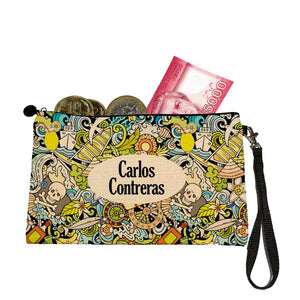 Estuche + Lanyard diseño: Caribe Calavera - Marca2