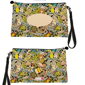 Estuche + Lanyard diseño: Caribe Calavera - Marca2