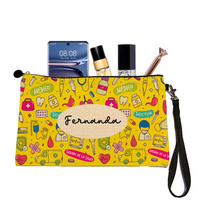 Estuche + Lanyard diseño: Cuidado de Salud - Marca2