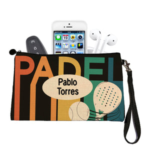 Estuche + Lanyard diseño: Elementos de Pádel - Marca2