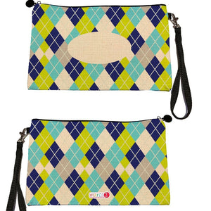 Estuche + Lanyard diseño: Rombos - Marca2
