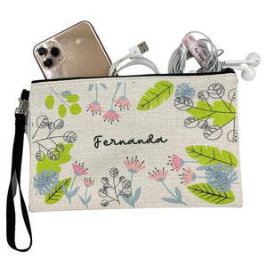 Estuche personalizado: Flores y hojas - Marca2