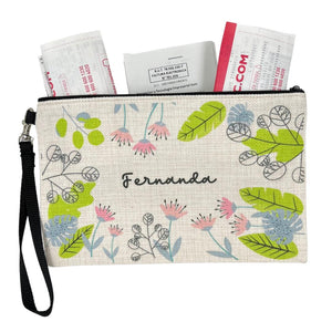 Estuche personalizado: Flores y hojas - Marca2