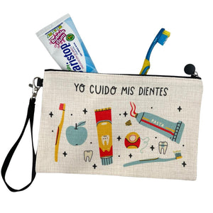 Estuche personalizado: Yo cuido mis dientes: Turquesa / Naranja - Marca2