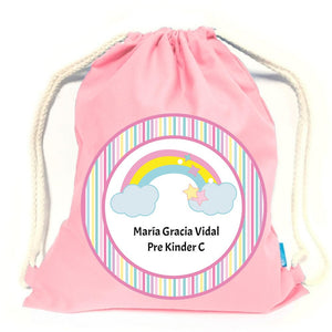 Mochila impermeable. Color Rosado. - Marca2