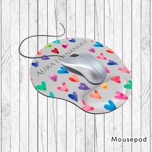 Set de Regalo personalizado: Oficina: Diseño Corazones - Marca2