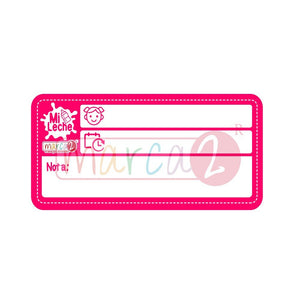 Stickers para identificar la leche materna en el freezer: Mi Leche - Marca2