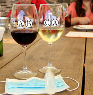 Stickers para identificar vasos copas y botellas. - Marca2