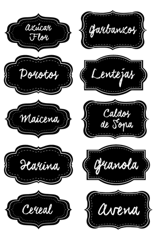 Stickers para la Cocina 74 unidades - Marca2