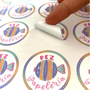 Stickers Troquelados por cantidad - Corte Irregular - Marca2