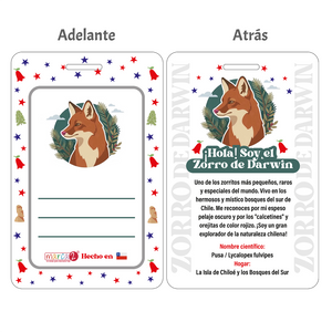Identificador de Mochila Personalizado — Fauna Chilena 🇨🇱🐾