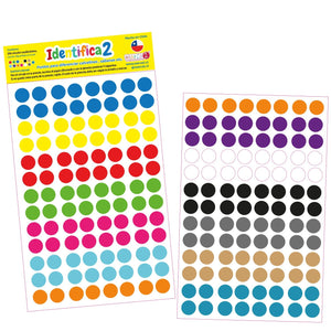 Identifica2 - Círculos-Puntos planchables - Diferencia calcetines - Sábanas - Toallas - Marca2