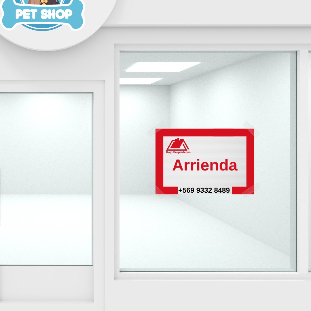 Letrero publicitario para ventanas: Venta arriendo - Marca2