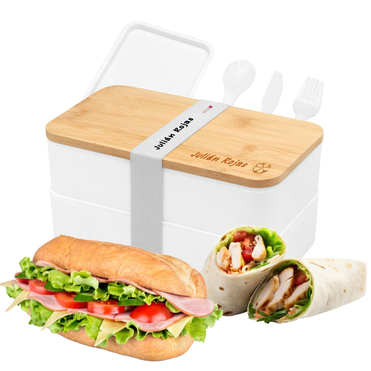 Lonchera Bento Bamboo personalizada - Marca2