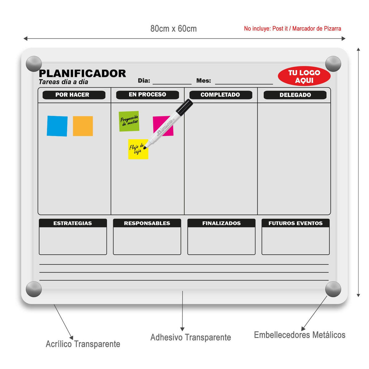 Pizarra Kanbaniza2 | Gestión Visual de Tareas, Proyectos y Responsables para Empresas - Marca2