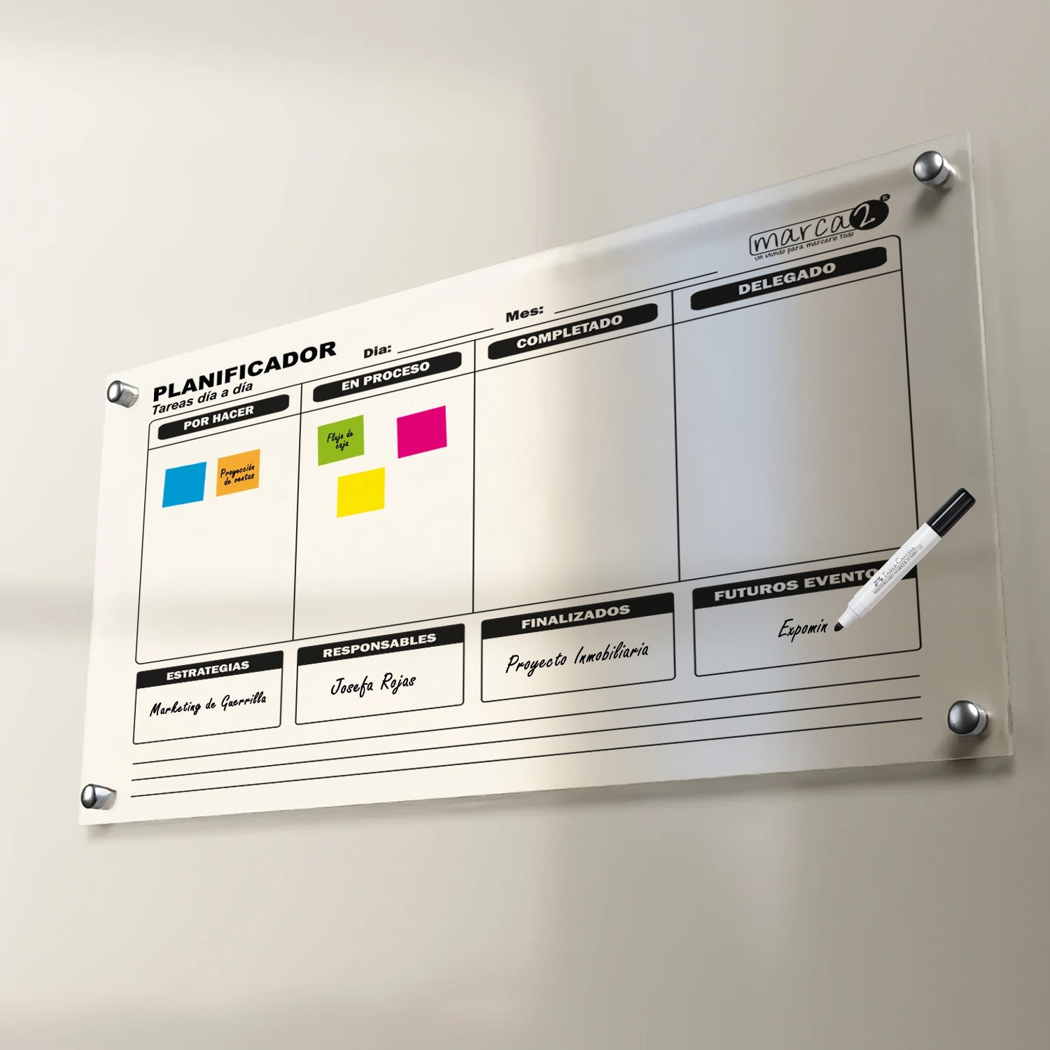 Pizarra Kanbaniza2 | Gestión Visual de Tareas, Proyectos y Responsables para Empresas - Marca2