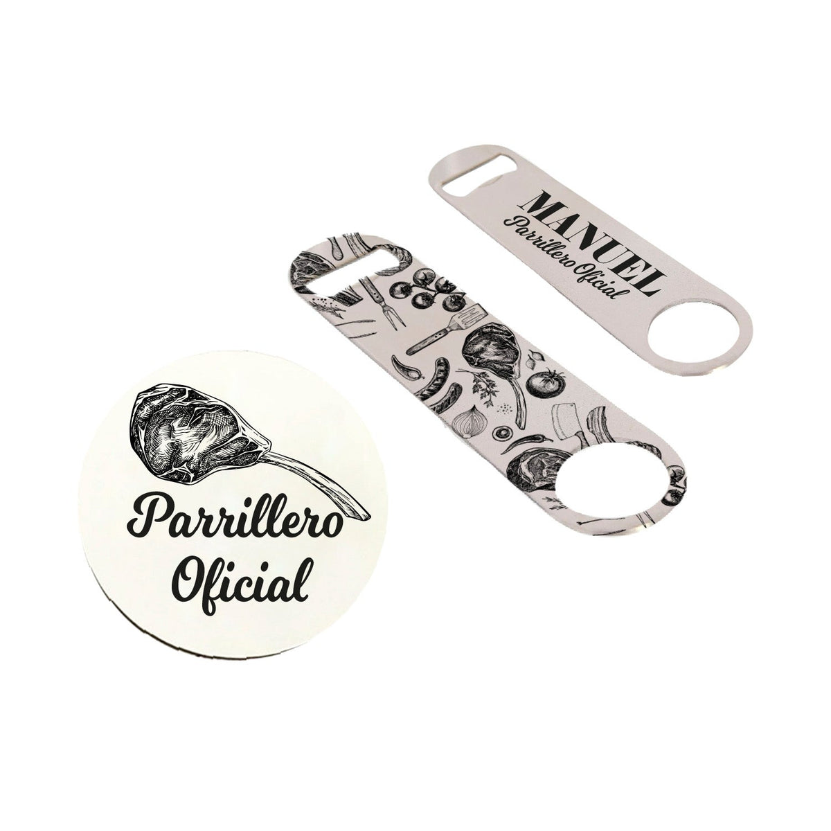 Posavaso + Destapador Personalizado Para Papá🍺 - Marca2
