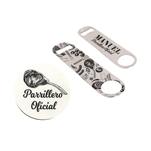 Posavaso + Destapador Personalizado Para Papá🍺 - Marca2