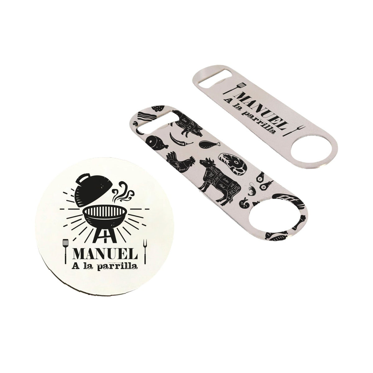 Posavaso + Destapador Personalizado Para Papá🍺 - Marca2