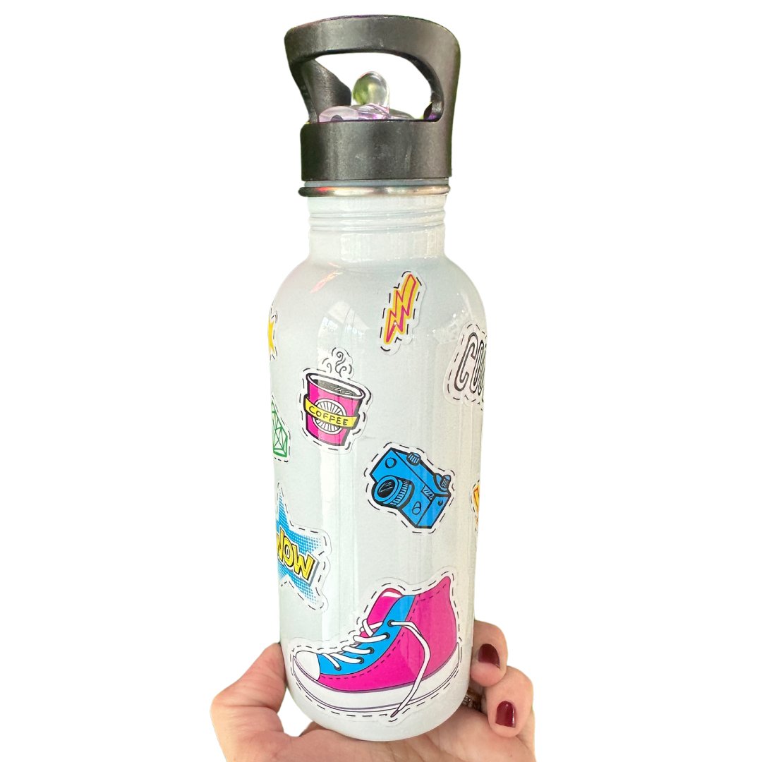 Regalo para cumpleaños infantil: Botella + stickers redecora - Marca2