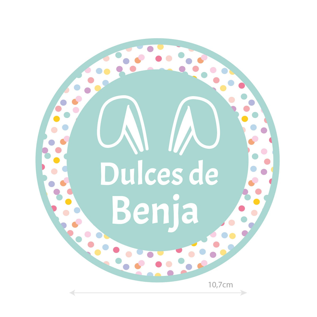 Set Huellas de Conejito de Pascua + bolsita personalizada. - Marca2