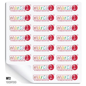 Stickers adhesivos por Mt2 troquelados - Marca2