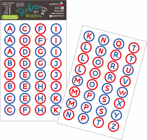 Stickers para identificar vasos copas y botellas. - Marca2