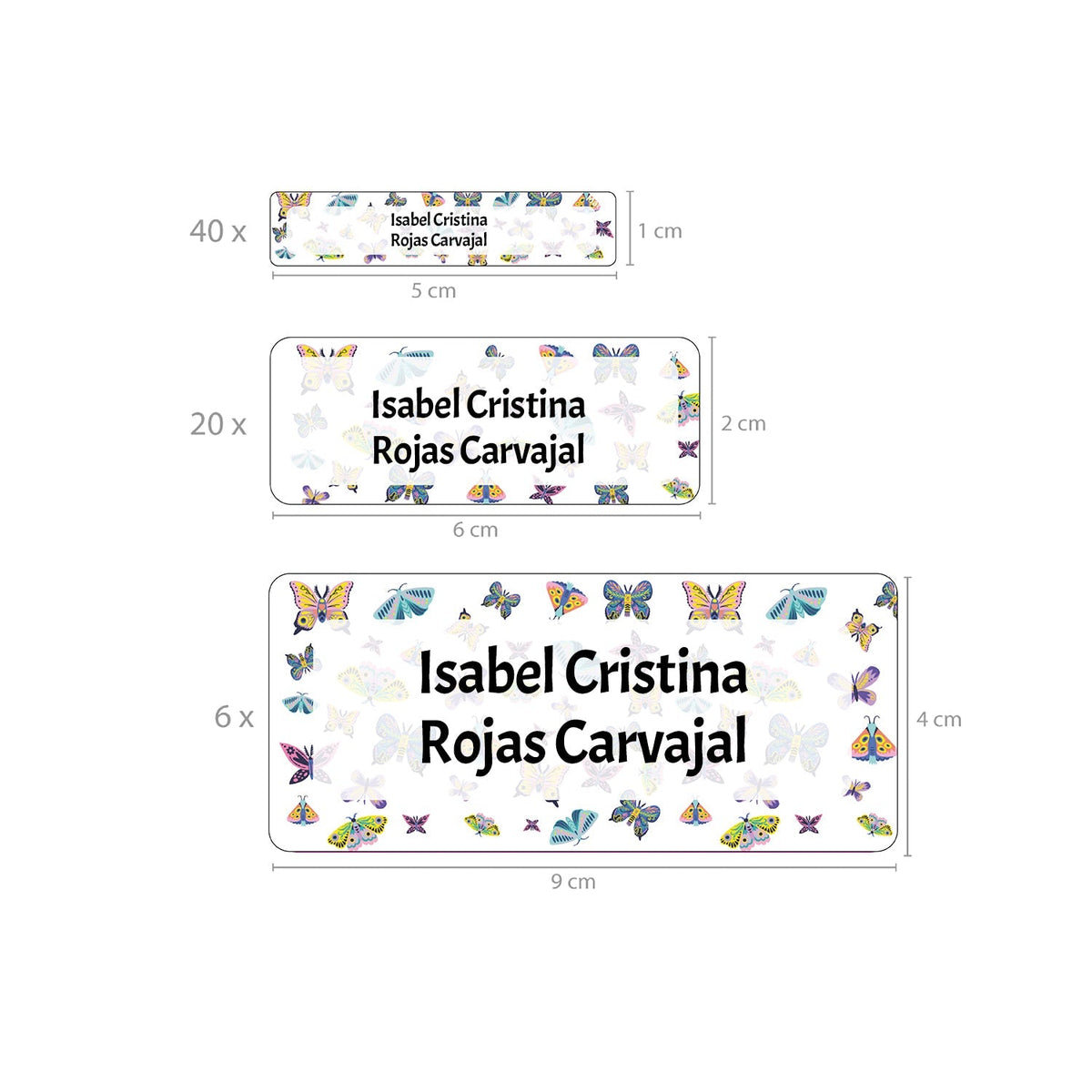 Stickers personalizados de 3 tamaños - Adolescentes - Marca2