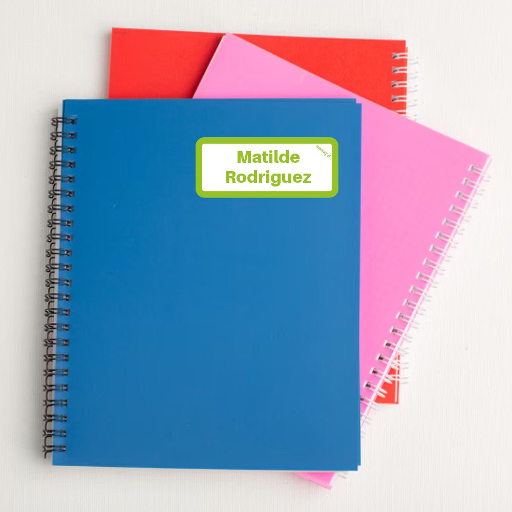 Stickers personalizados de 3 tamaños - Borde color. - Marca2