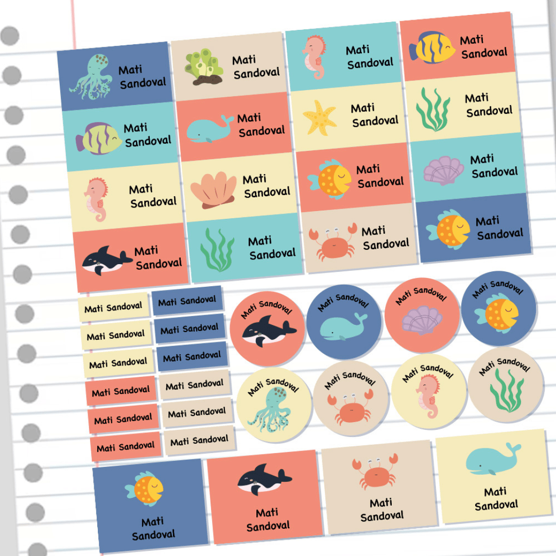 Stickers personalizados de 4 tamaños - Temáticos - Marca2