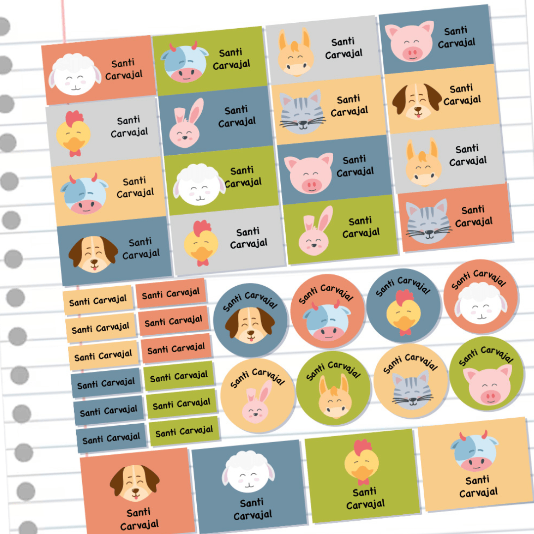 Stickers personalizados de 4 tamaños - Temáticos - Marca2