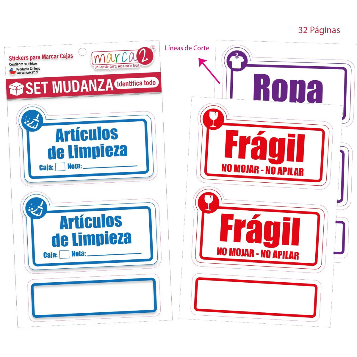 Stickers Set Mudanza - Marca2