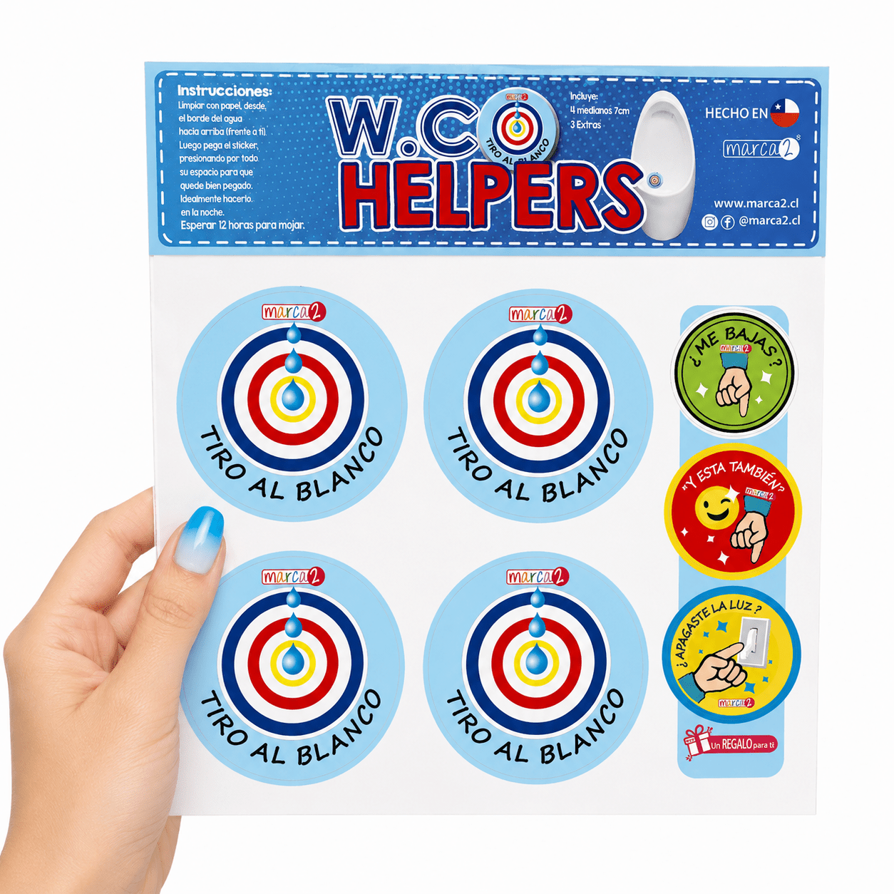 WC Helpers: Tiro al blanco. Baño - Marca2