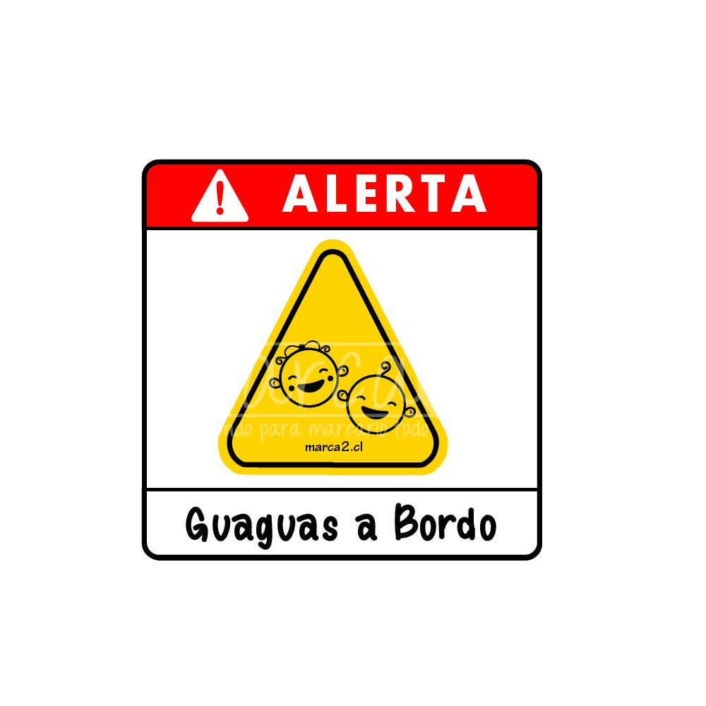 Autos Marca2: Alerta, guagua o guaguas a bordo - Marca2