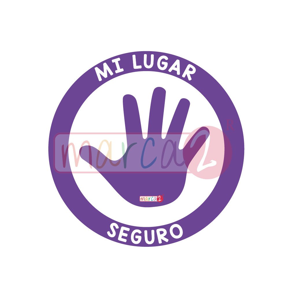 Autos Marca2 : Mi lugar Seguro, sticker reflectivo. - Marca2