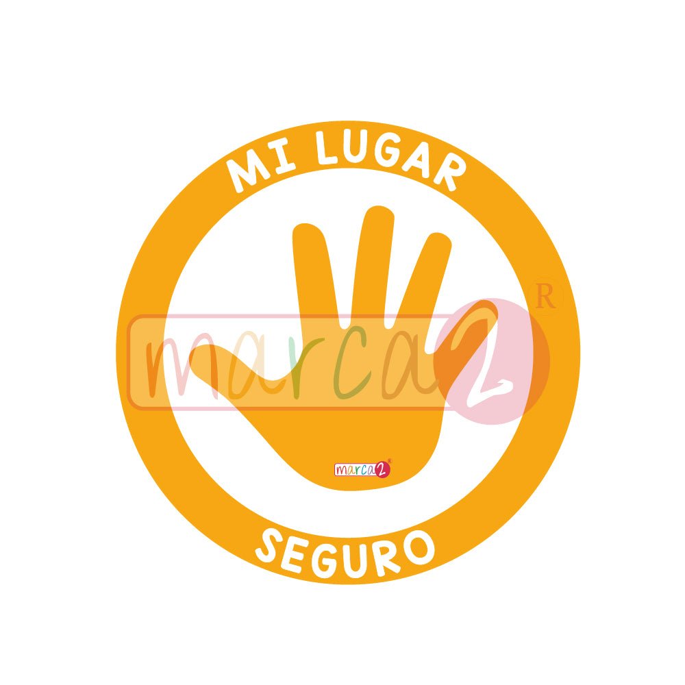 Autos Marca2 : Mi lugar Seguro, sticker reflectivo. - Marca2