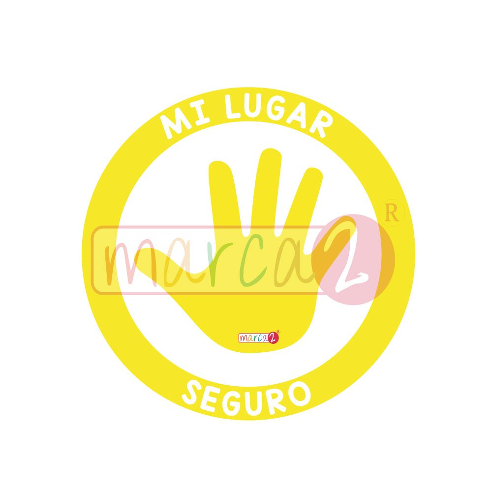 Autos Marca2 : Mi lugar Seguro, sticker reflectivo. - Marca2